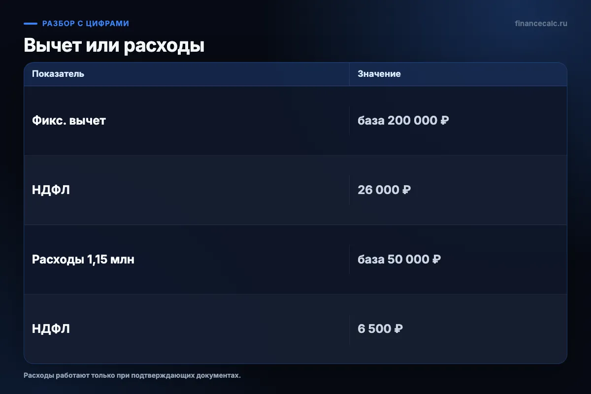 Вычет или расходы: что сравнить