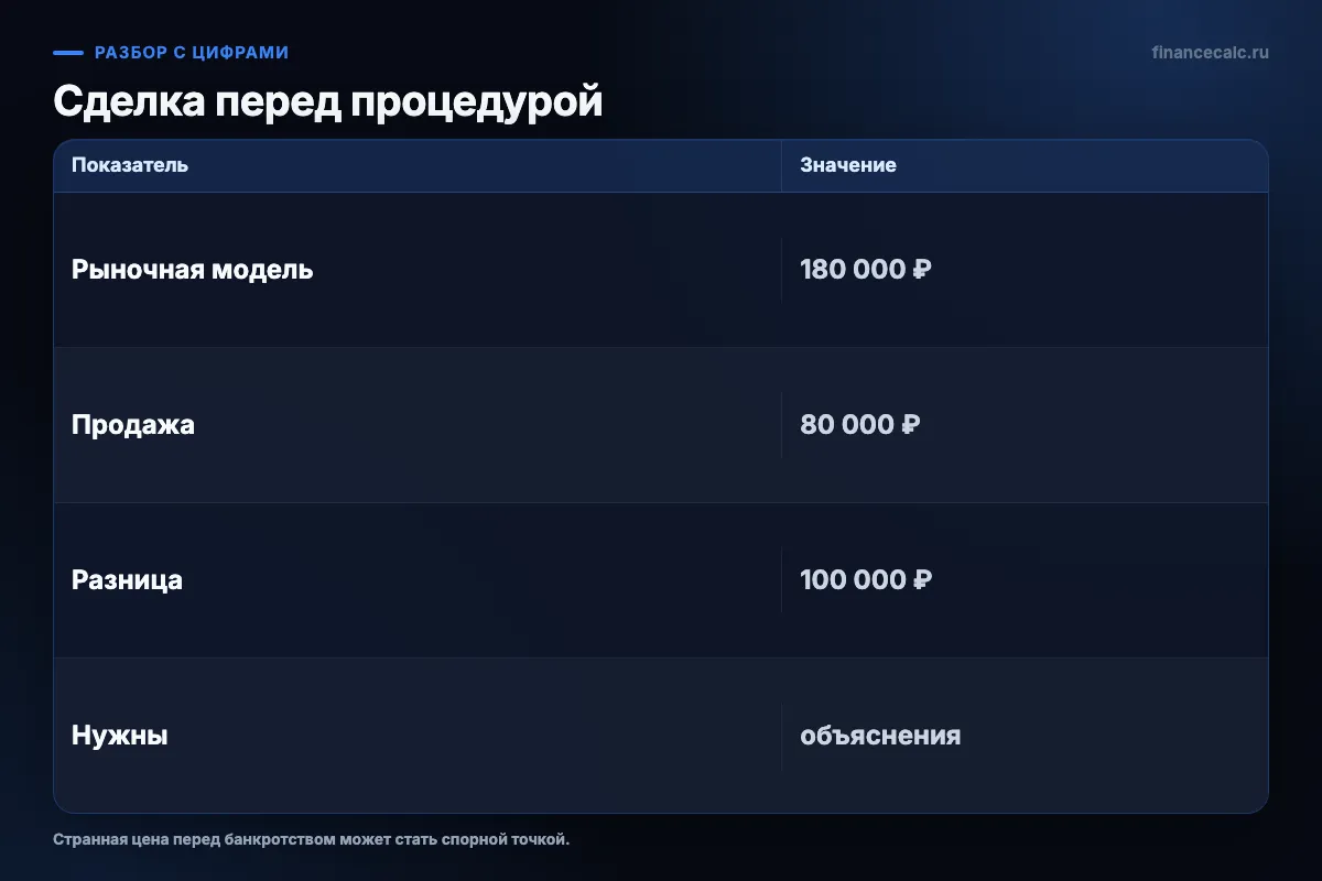 Сделка перед банкротством