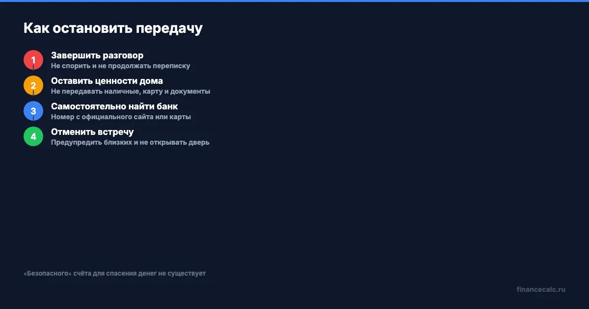 Как остановить передачу курьеру