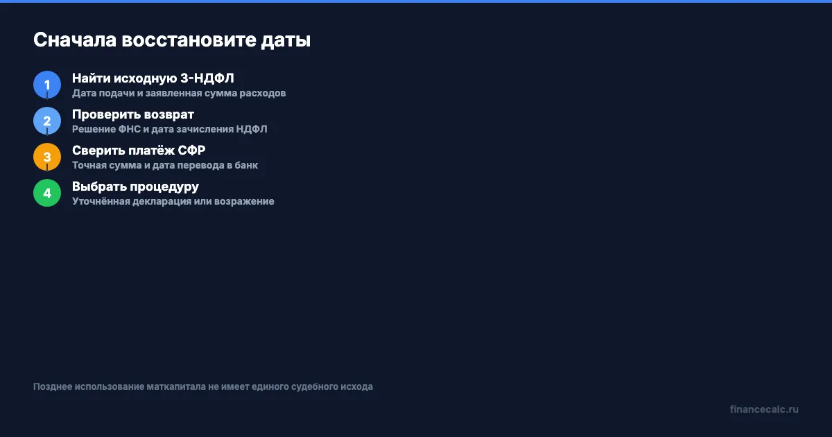 Какие даты проверить перед ответом ФНС