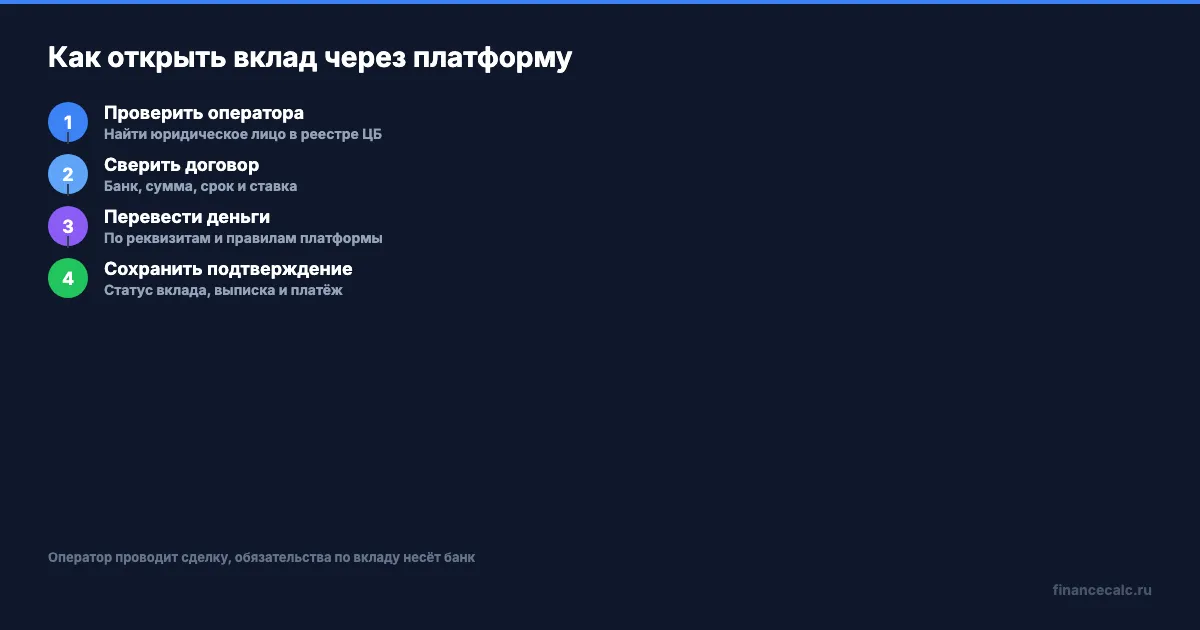Как проходит открытие вклада