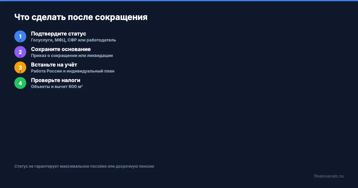 Проверка льгот предпенсионера после сокращения