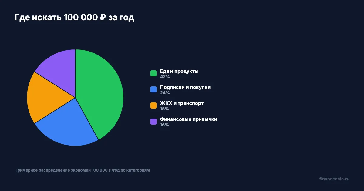 Структура экономии по категориям