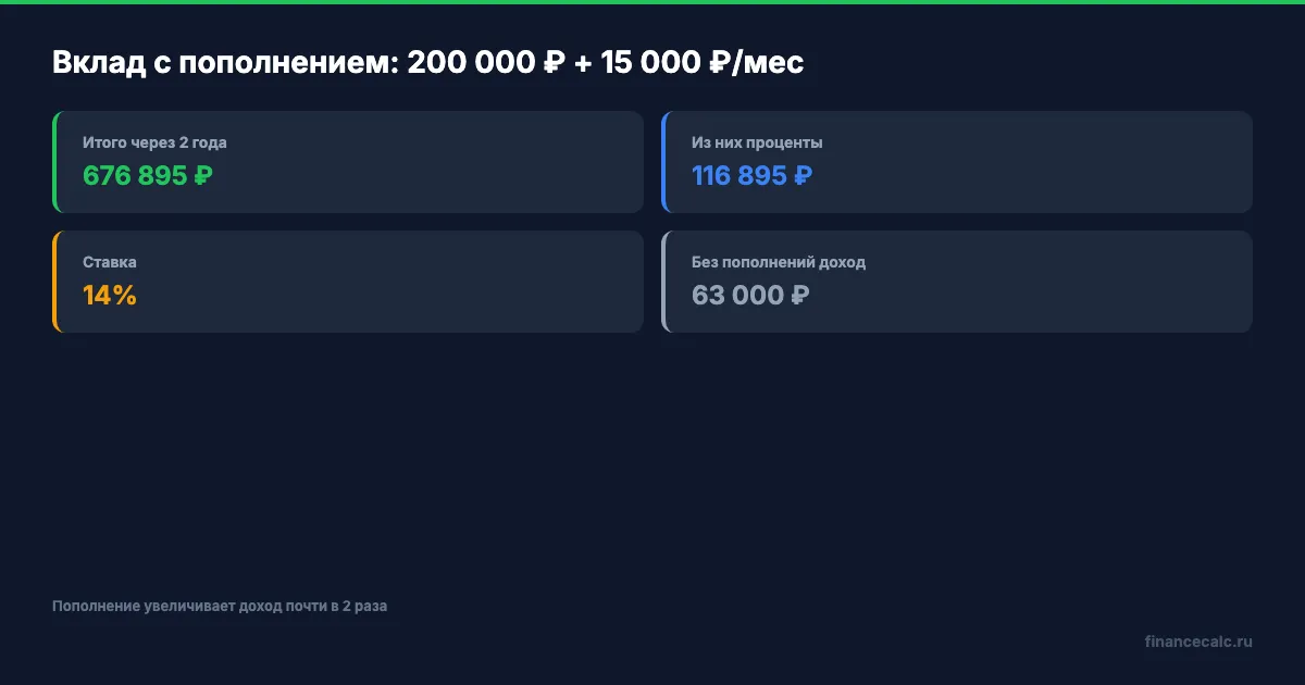 Вклад с пополнением