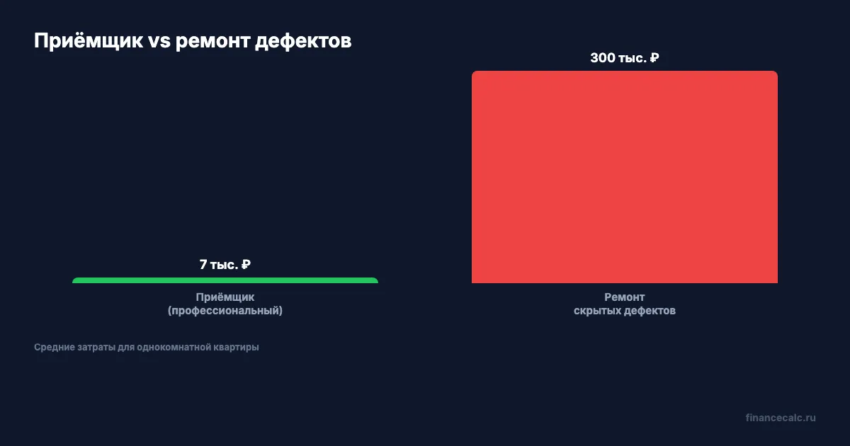 Стоимость профессиональной приёмки vs самостоятельный ремонт дефектов