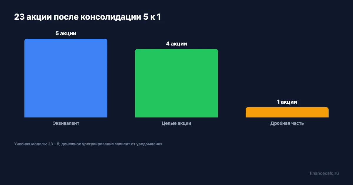 Как делятся акции при обратном сплите: от старого количества к дроби