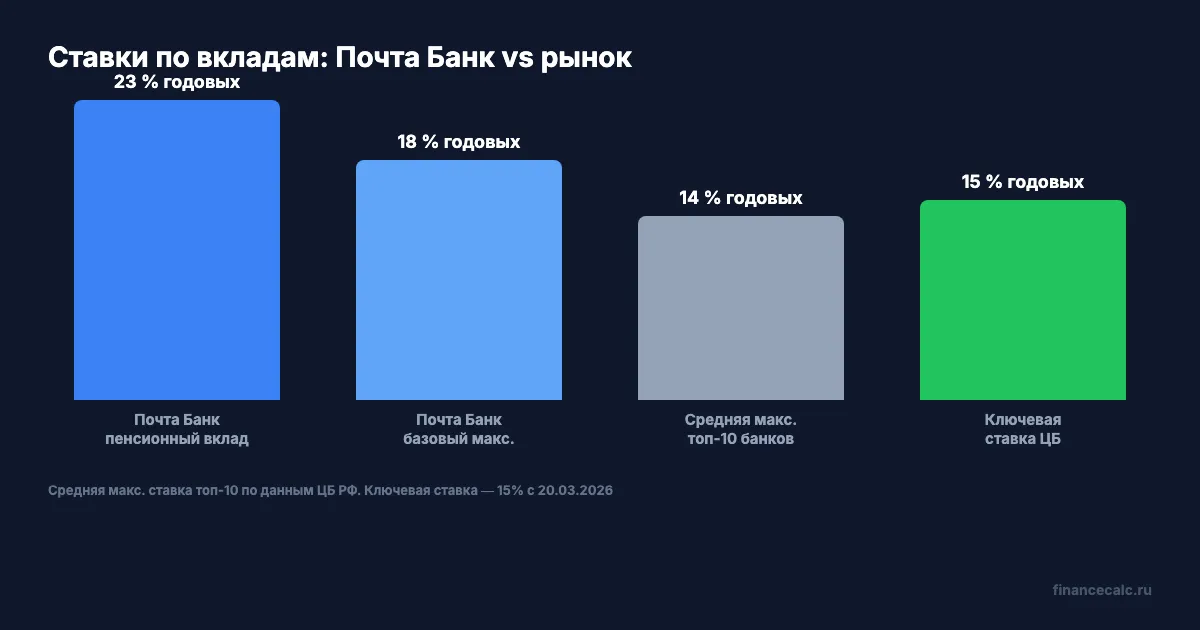 Сравнение ставок: Почта Банк vs рынок