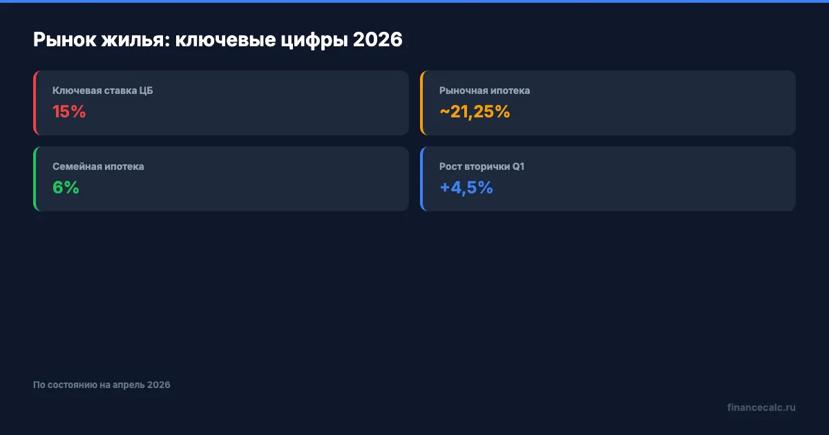 Ключевые показатели рынка жилья 2026