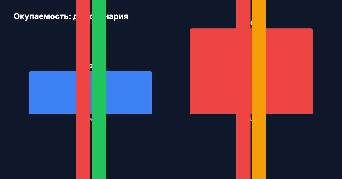 Окупаемость покупки баллов: два сценария