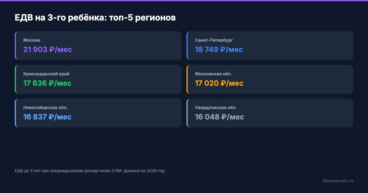 Региональные льготы многодетным по регионам