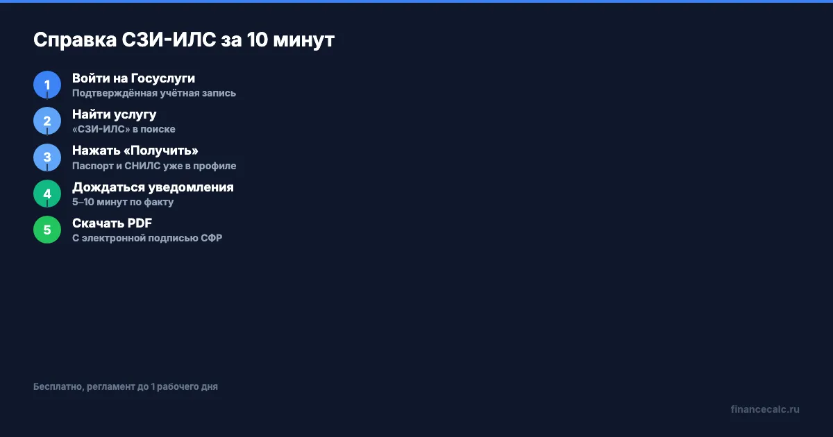 5 шагов получения справки