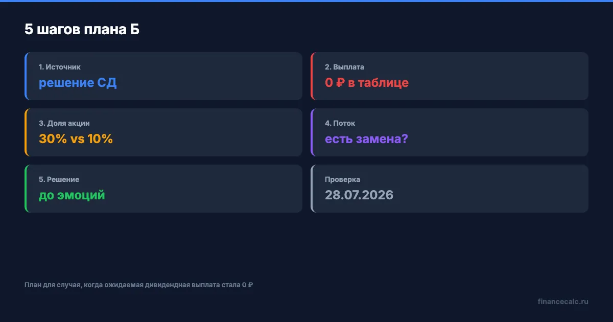 5 шагов плана Б