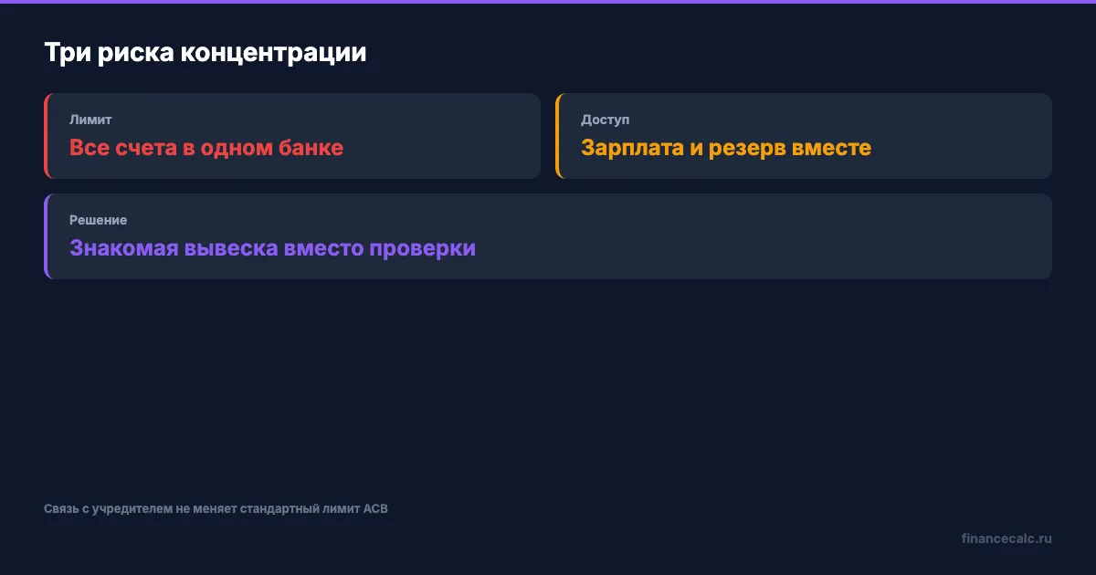 Три риска при выборе связанного банка