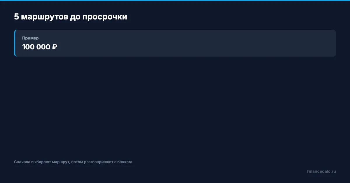 5 маршрутов до просрочки