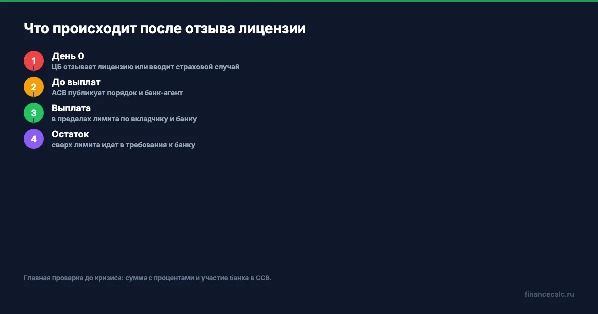 Что происходит после отзыва лицензии