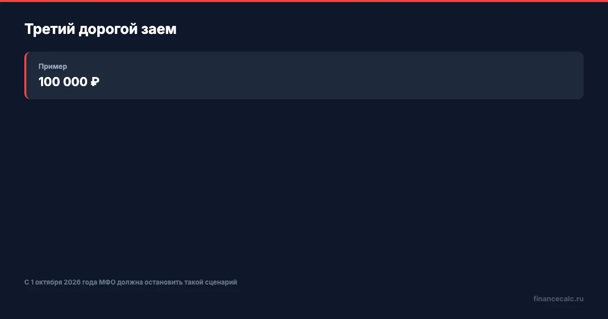 Два дорогих займа и третий отказ