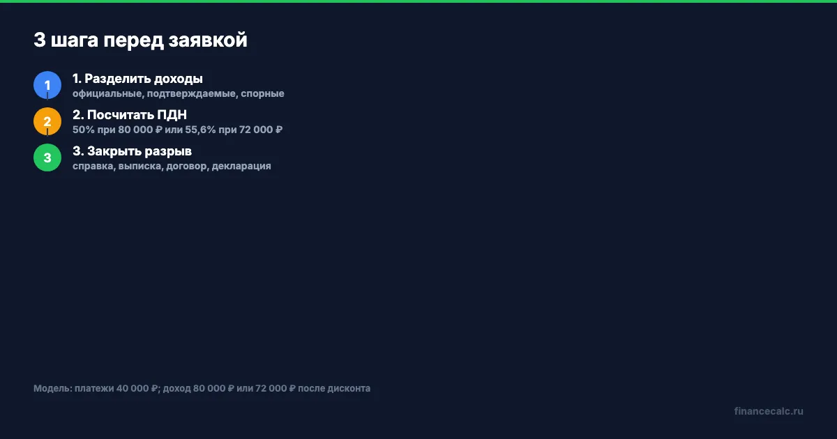 3 шага перед заявкой