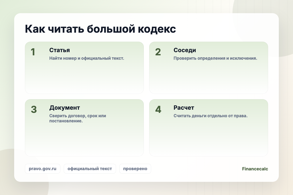 НК РФ часть вторая: как читать большой кодекс через ключевые статьи и соседние нормы.