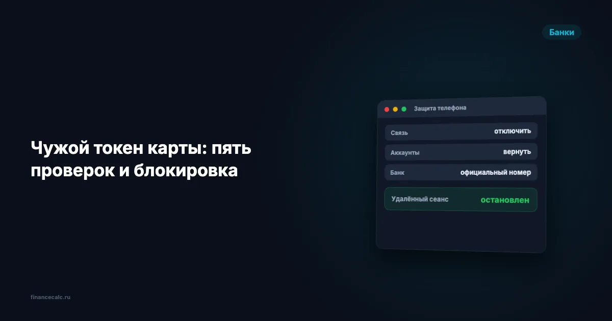 Мошенники привязали карту к чужому телефону: 5 проверок токенов и операций
