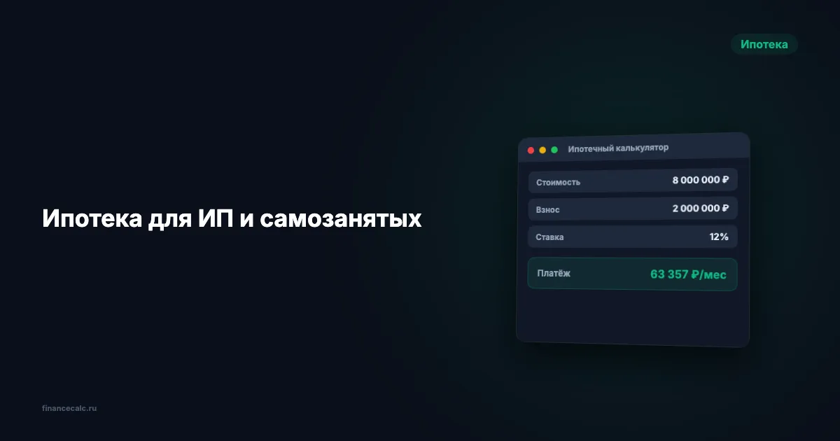 Ипотека для ИП и самозанятых: как получить в 2026