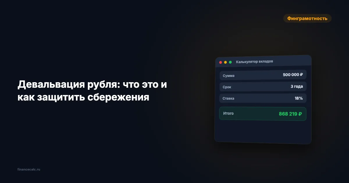 Девальвация рубля: что это и как защитить сбережения