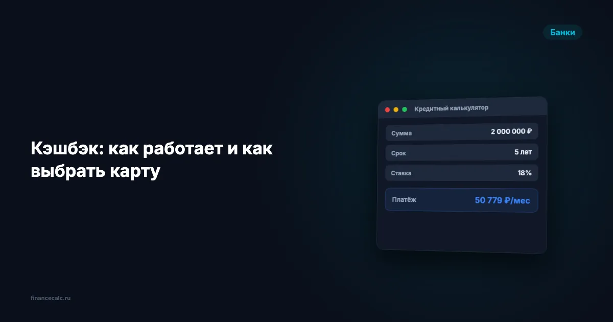 Кэшбэк: как работает и как выбрать карту в 2026