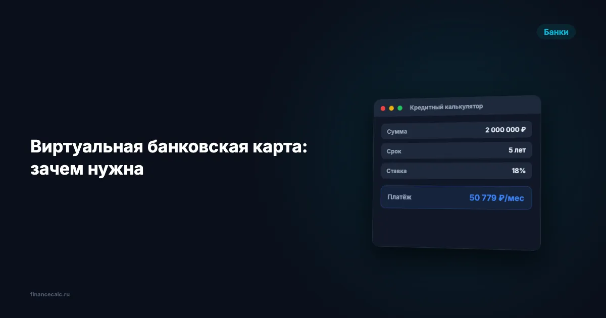 Виртуальная карта: 0 ₽ за обслуживание и защита от мошенников — зачем нужна