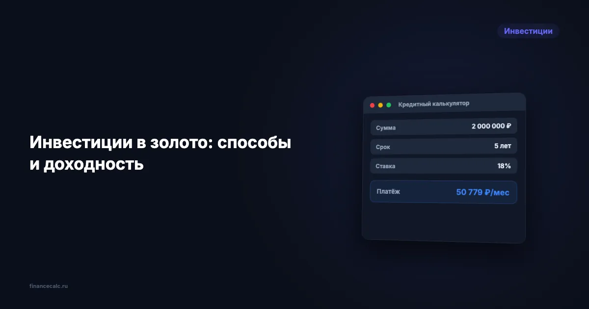 Золото выросло на 28% за год: покупать сейчас или уже поздно?