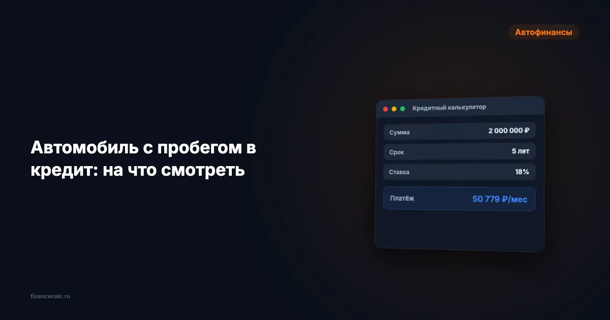 350 000 ₽ экономии: как не переплатить за автомобиль с пробегом в 2026