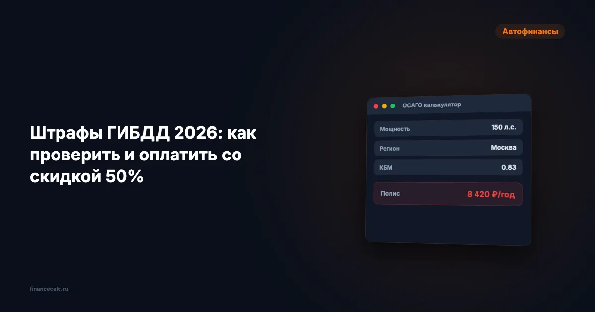 3 750 ₽ — столько вы переплатите, если не проверите штрафы ГИБДД вовремя