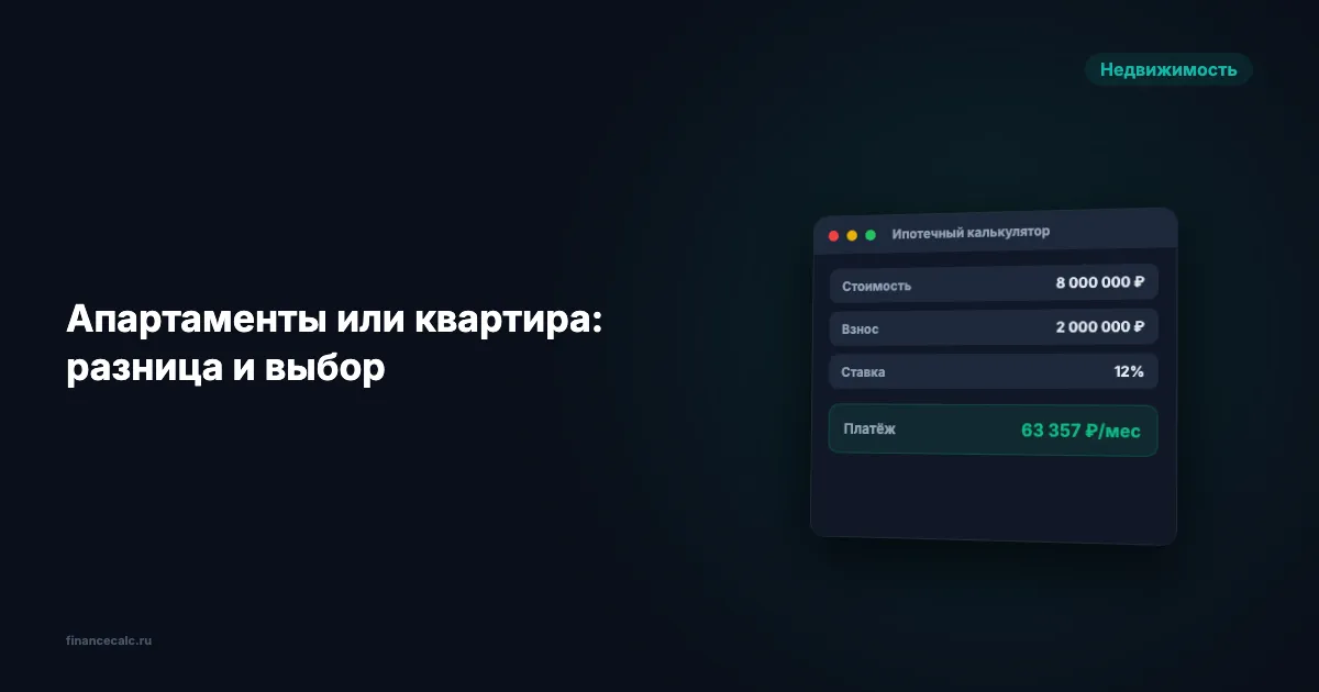 Апартаменты на 30% дешевле квартиры — но вот что от вас скрывают