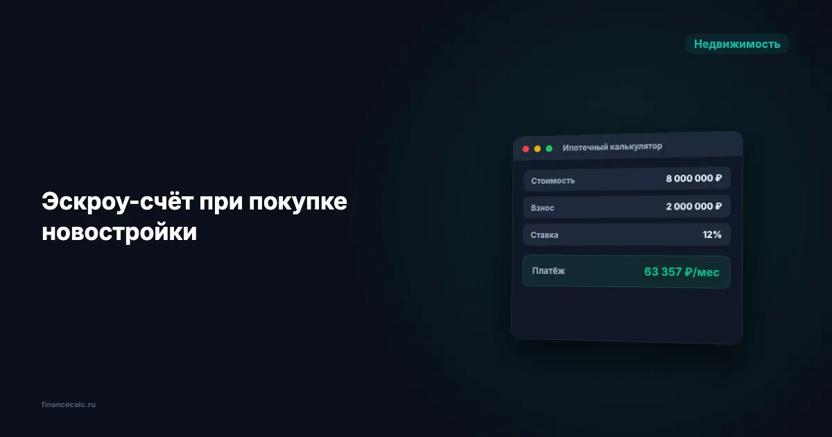 Эскроу-счёт: ваши деньги защищены на 100% при покупке новостройки