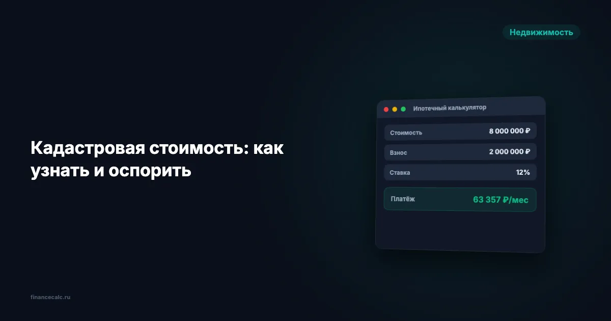 Кадастровая стоимость завышена? Как оспорить и сэкономить на налоге