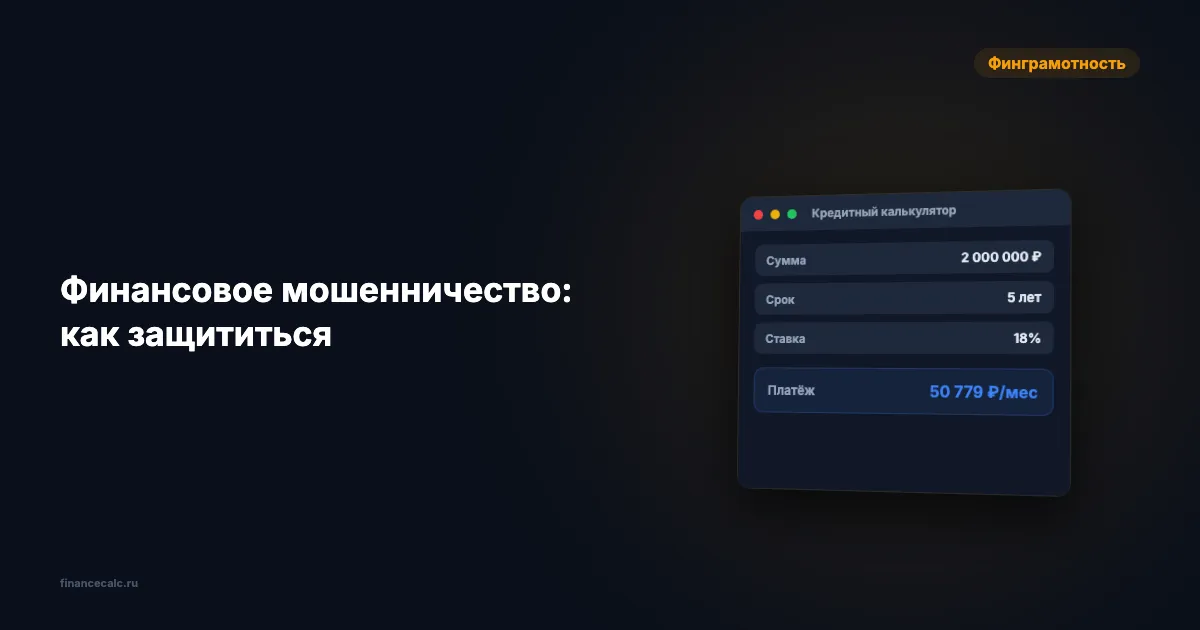 Финансовое мошенничество: как защититься