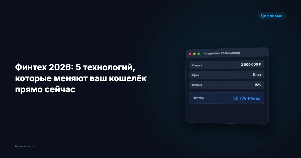5 финтех-технологий, которые экономят до 50 000 ₽ в год, — о них не расскажут в банке