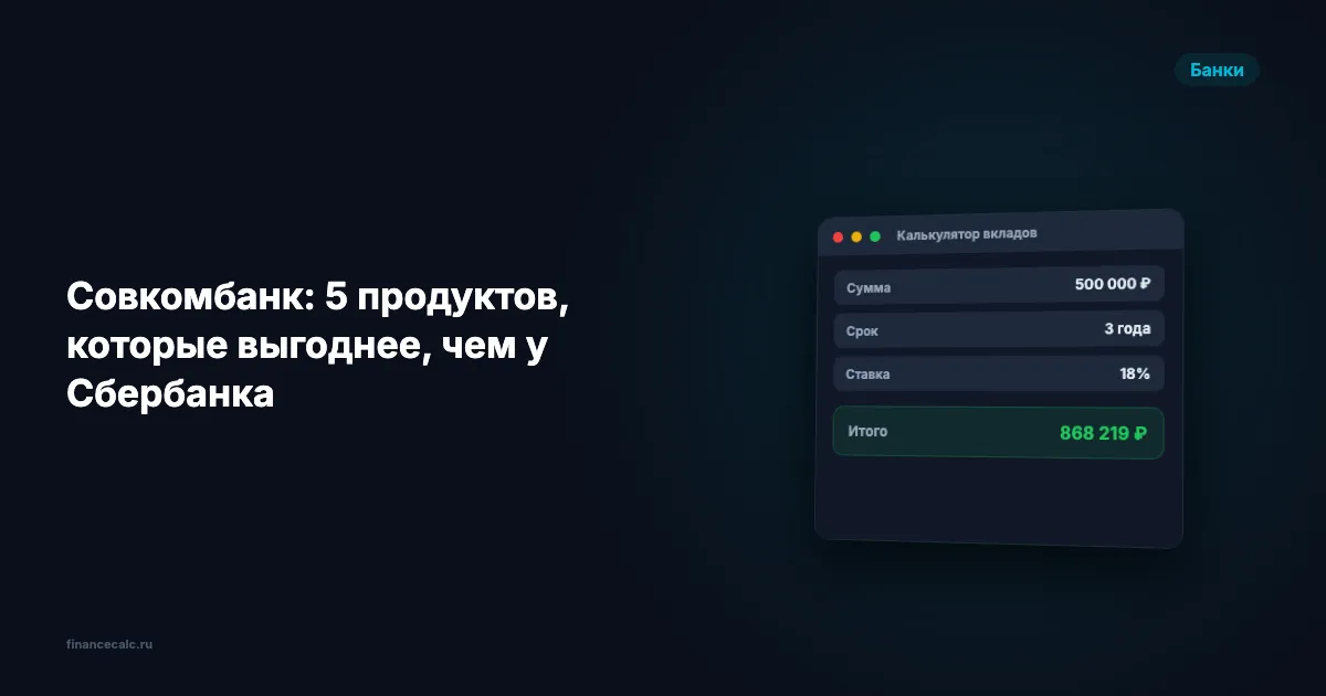 5 банковских продуктов, которые экономят до 50 000 ₽ в год — кому подходит каждый