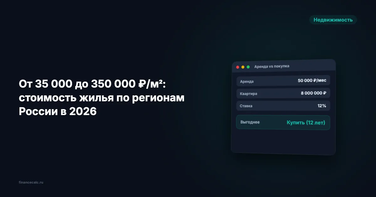 Как выбрать регион для покупки жилья и сэкономить до 3 000 000 ₽ на квартире