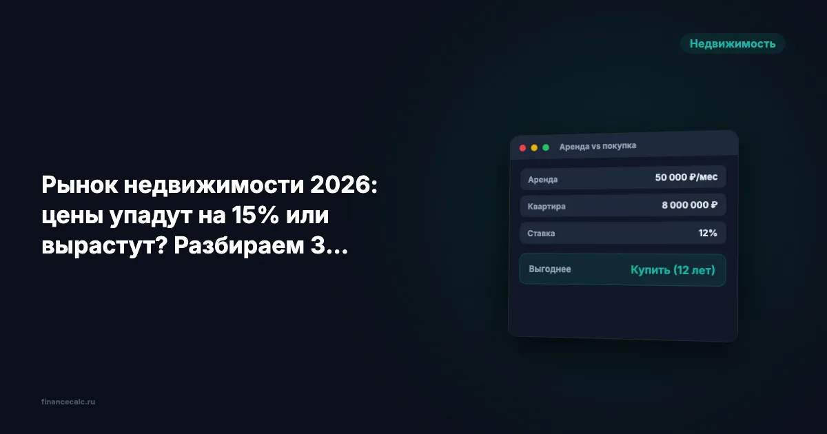 Покупка квартиры в 2026 — ошибка или шанс сэкономить 1 500 000 ₽?