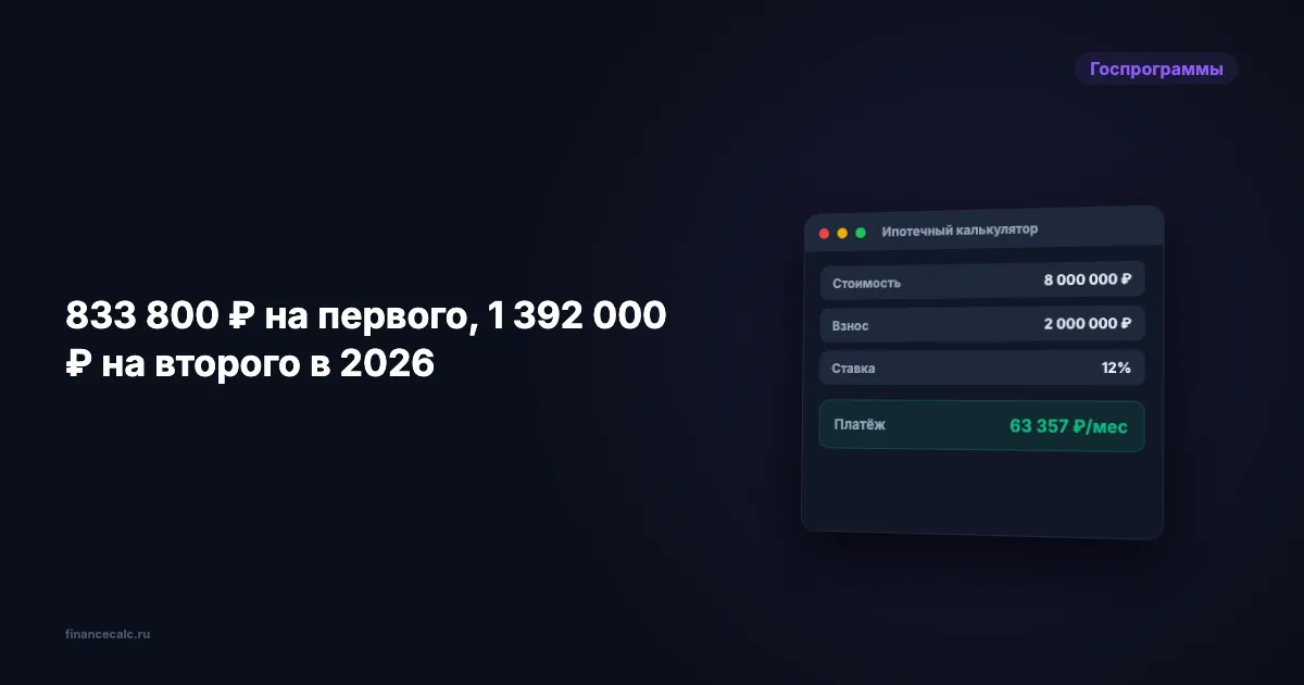 Материнский капитал 2026: сумма, условия и использование