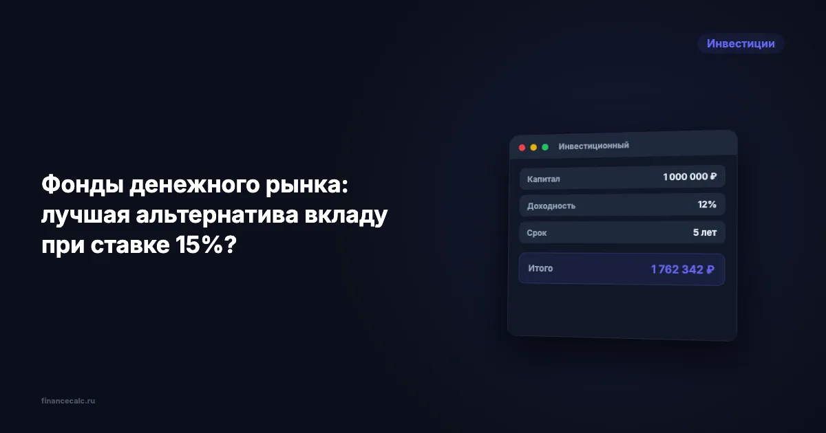 Фонды денежного рынка: лучшая альтернатива вкладу при ставке 15%?