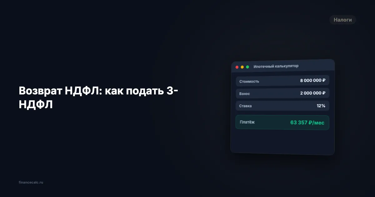 650 000 рублей от государства: как подать 3-НДФЛ и забрать свои деньги