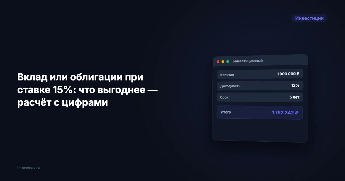 Вклад или ОФЗ в мае 2026 при ставке 14,5%: точная разница на 1 млн ₽