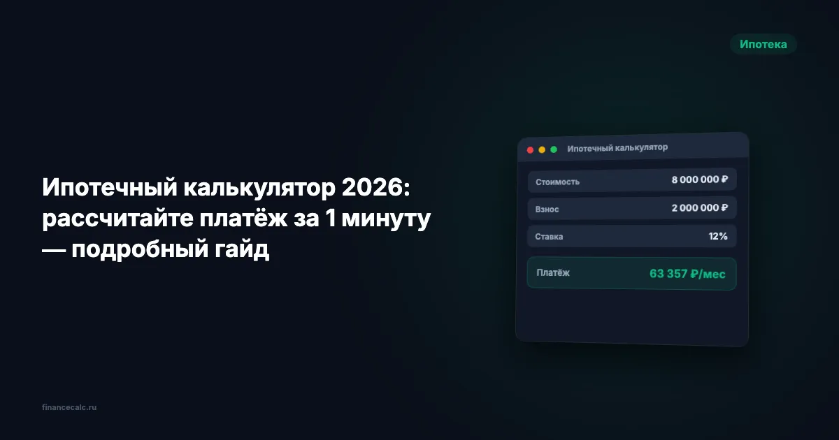 А вы знаете, что переплата по ипотеке может достичь 16 500 000 ₽? Калькулятор покажет за минуту