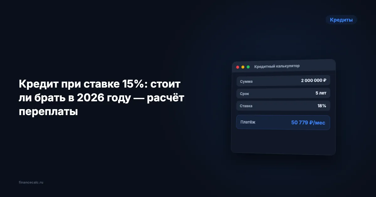 Стоит ли брать кредит в 2026 при двузначных ставках: расчёт переплаты на 500К