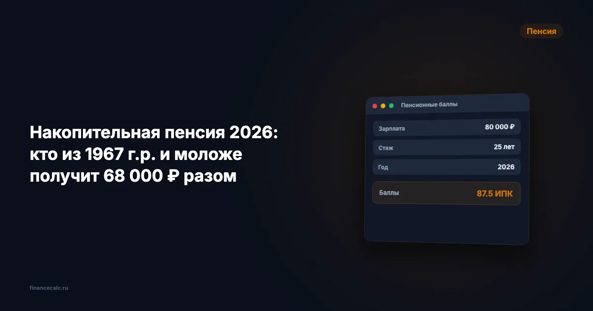 Накопительная пенсия 2026: как проверить свою сумму, если средняя выплата — 68 000 ₽
