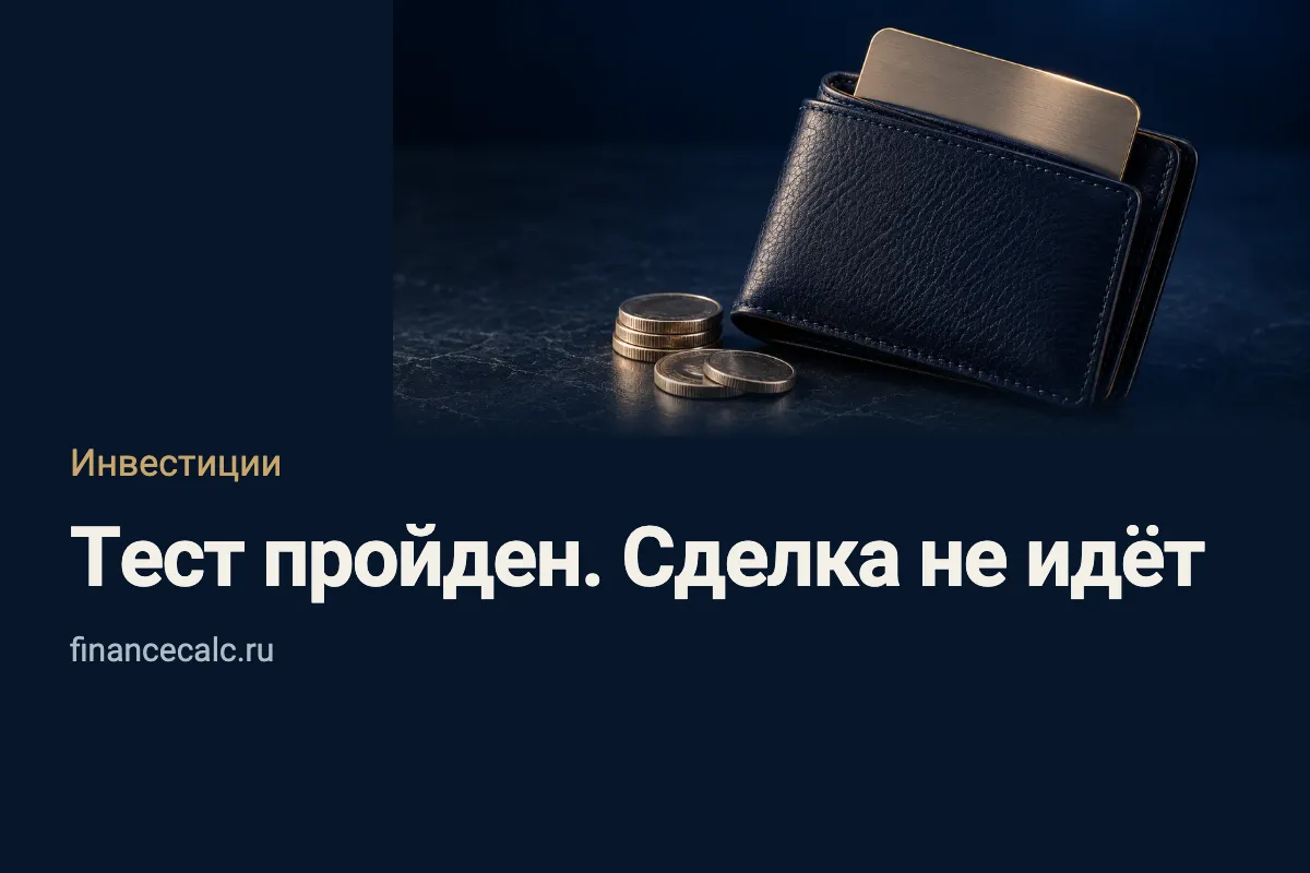 Тест у брокера пройден, а сделка недоступна: где искать причину