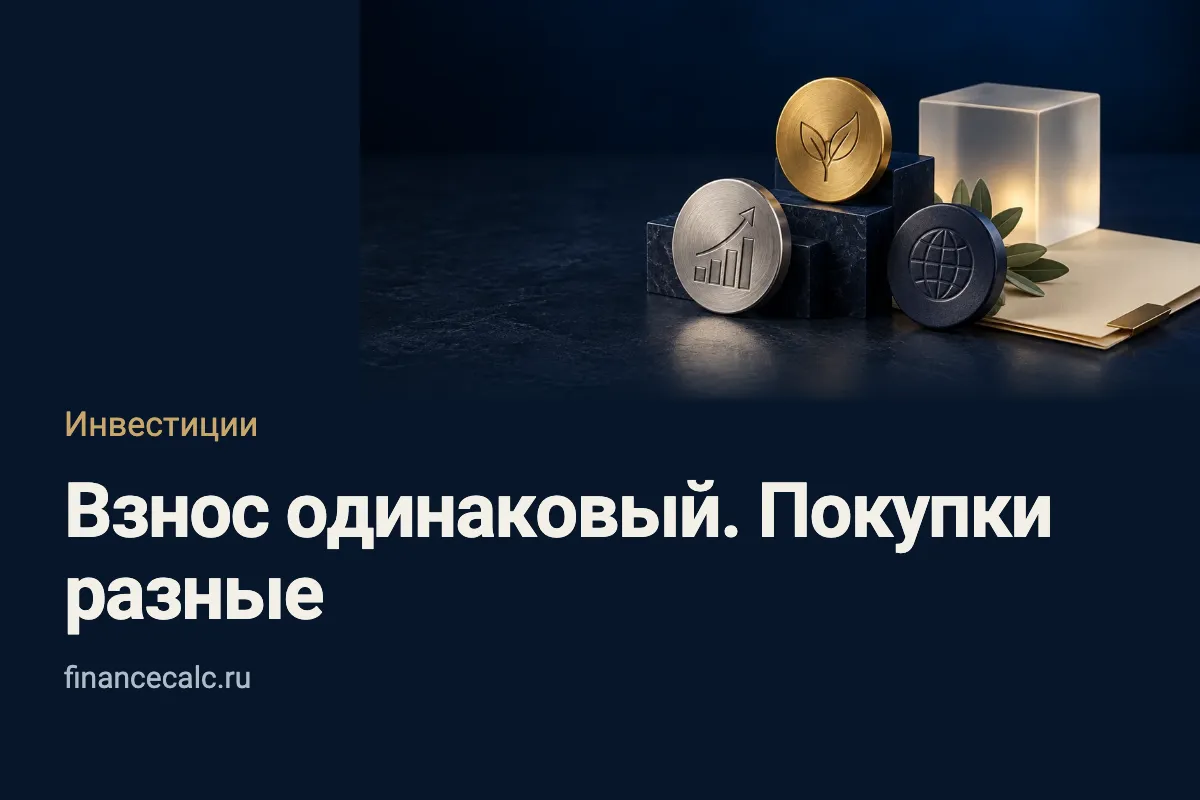Один взнос каждый месяц: почему вы покупаете разное число акций