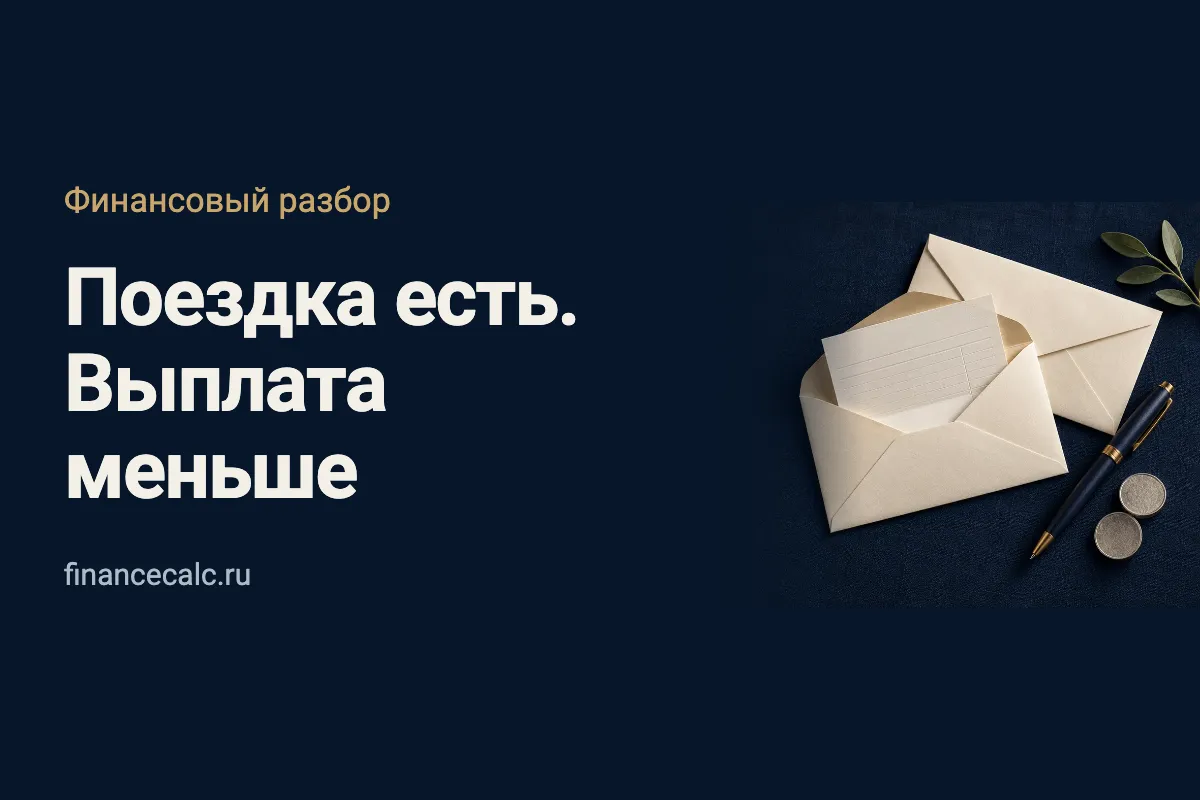 В командировке заплатили меньше оклада: какие строки проверить в расчёте