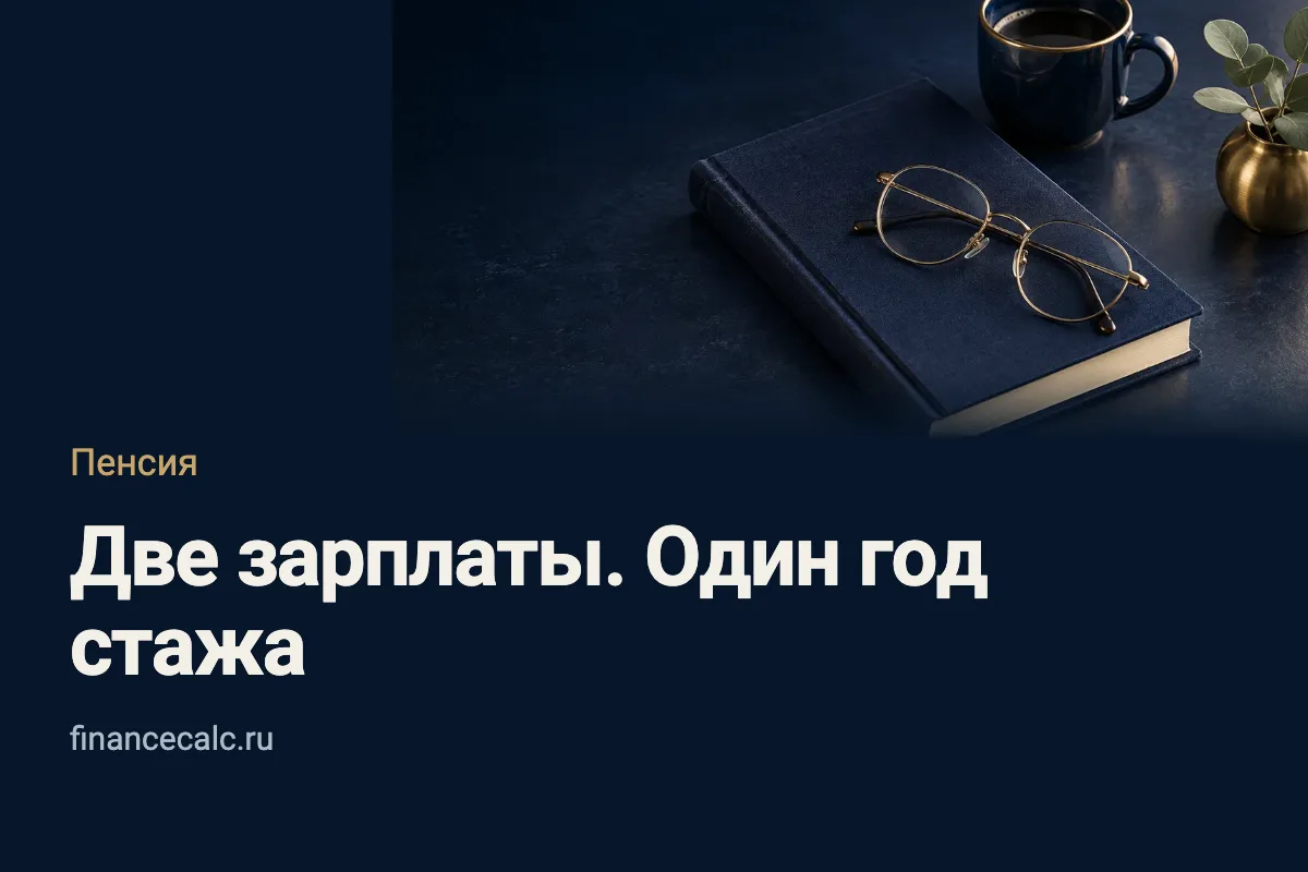 Две работы: как складываются пенсионные баллы и почему стаж не удваивается