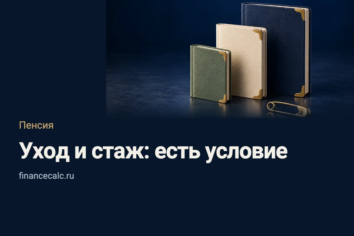 Уход за ребёнком и пенсионный стаж: какое условие нужно проверить